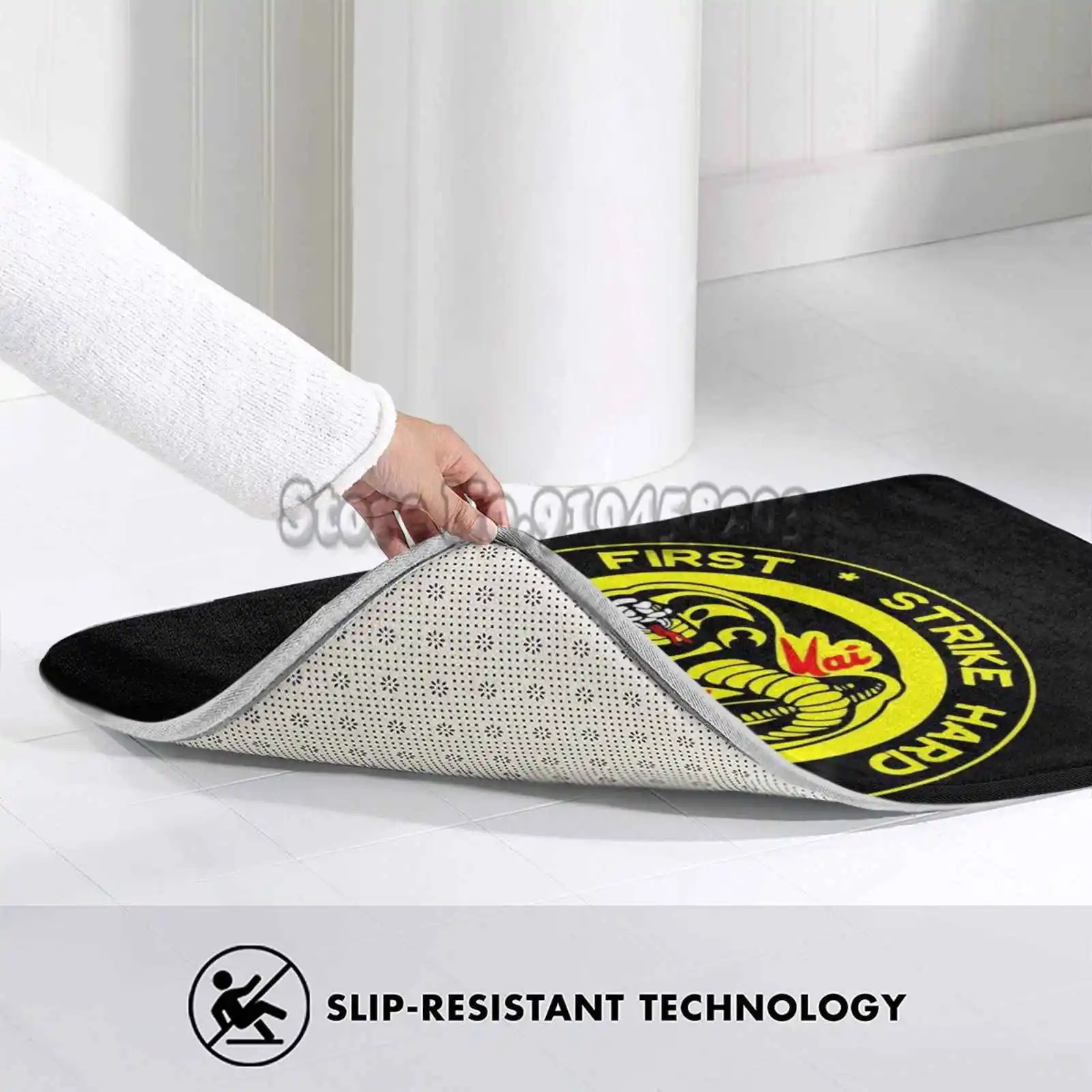 Коврик Kai для двери гостиной декоративный нескользящий коврик Strike First Hard No