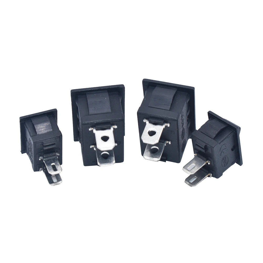 5 шт. KCD1 клавишный переключатель кнопочный мини 6A 10A 250 В 101 2 контактный