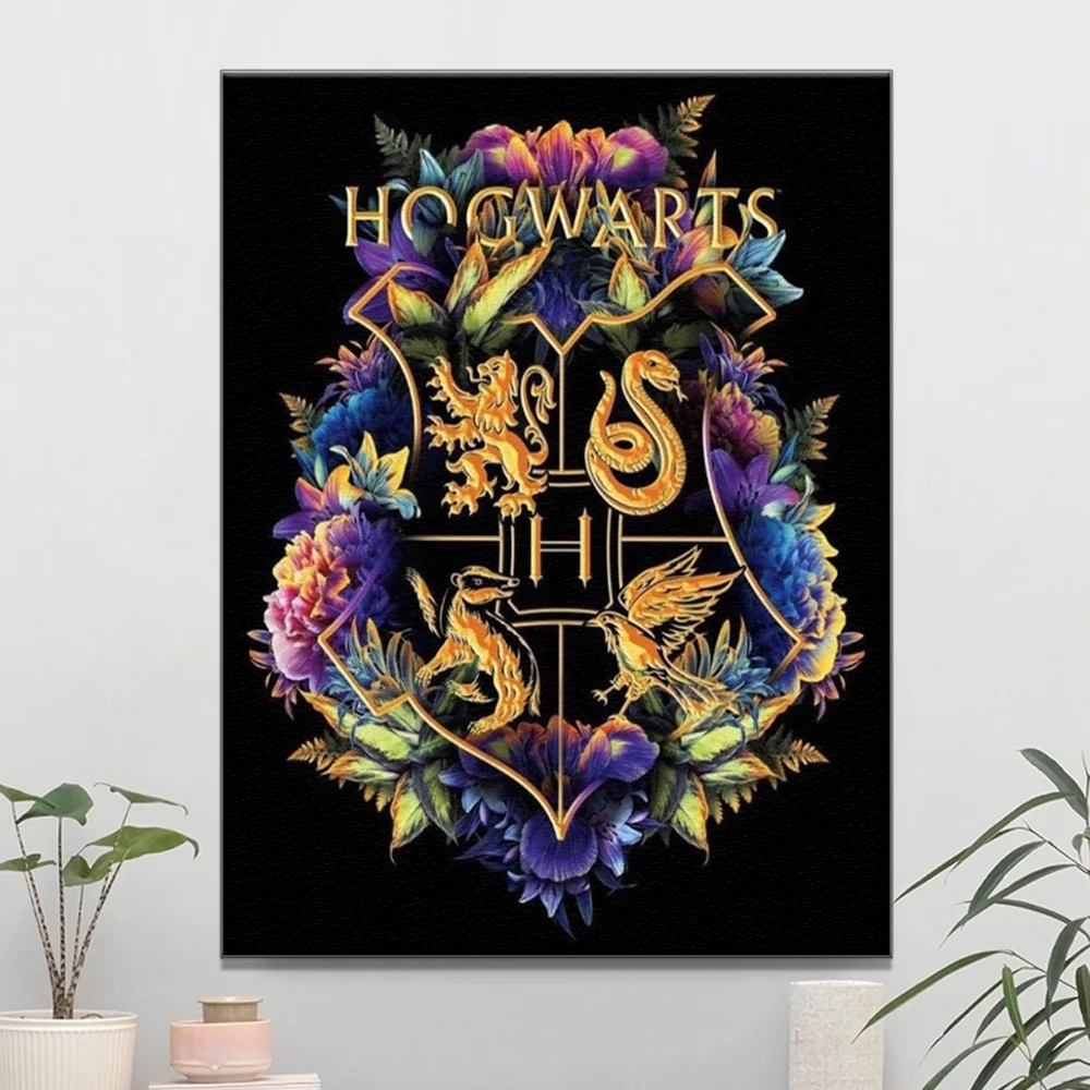 New 5D DIY Diamond Painting Harry Cross Stitch Handmade Diamond Embroidery Movie Hogwarts Icon Rhinestone Diamond Unique Gift