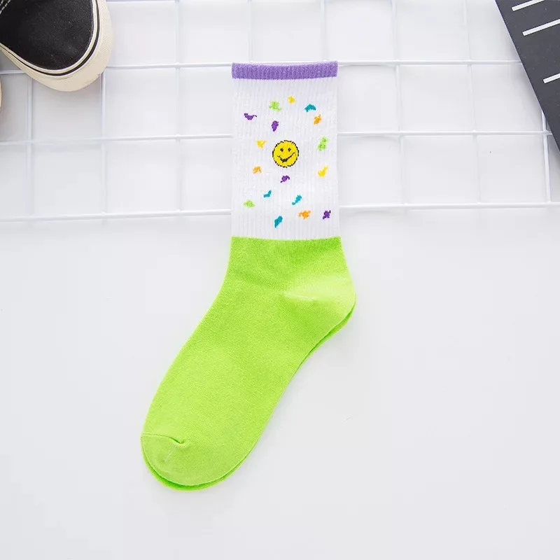 13 Стильные милые короткие носки, мужские с героями мультфильмов; Harajuku милые короткие Носки с рисунком; модные носки для скейтборда; забавные m - Цвет: 13