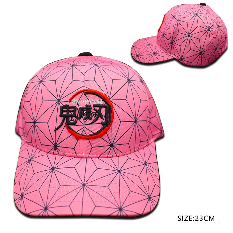 

Cute Kamado Nezuko Caps Hat For Adult Men Women Boys Cosplay Adjustable Anime Demon Slayer Hip Hop Hats Gift