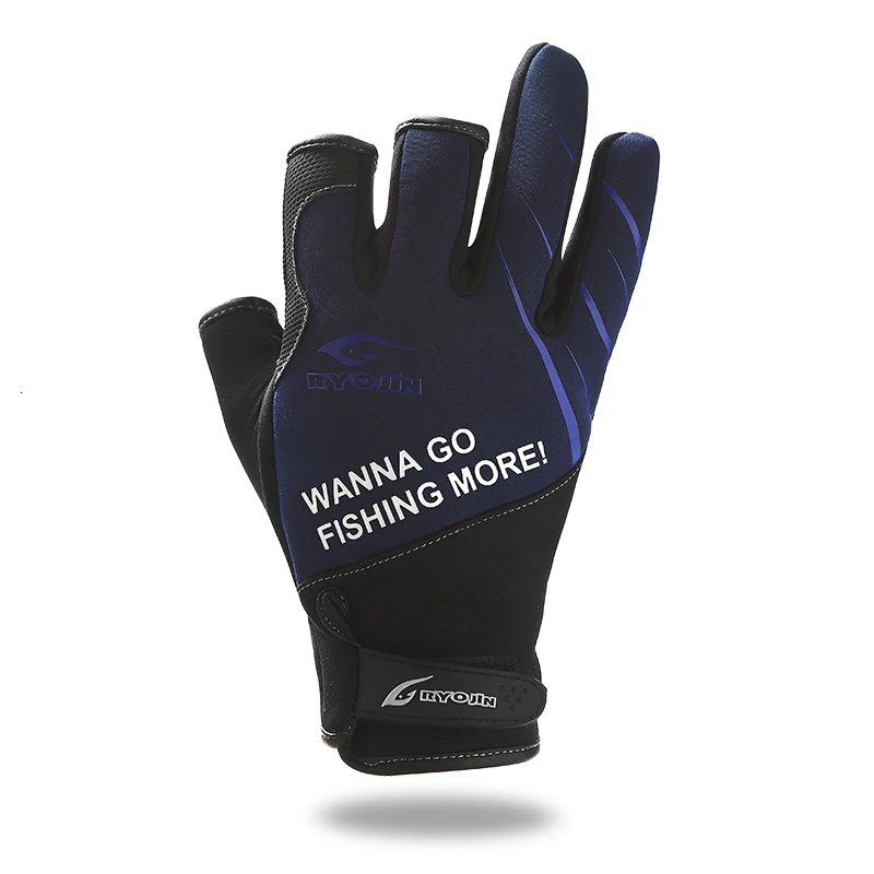 Autumn Winter Men Women Fishing Glove Windbreak Warm Outdoor Three Finger Cut Gloves | Спорт и развлечения