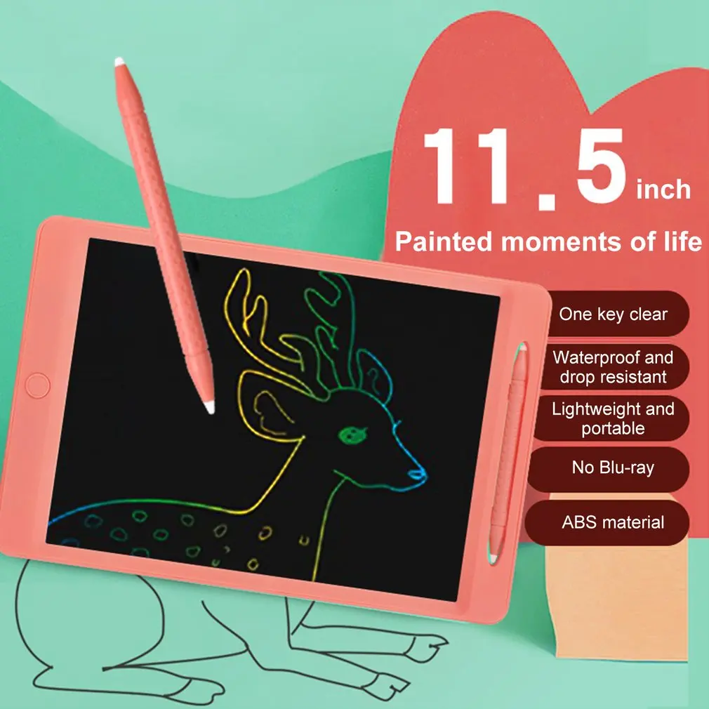 

11.5 Inches Color Rechargeable Children's Writing Board Writing Tablet Electronic Drawing Board For Kids And Adults
