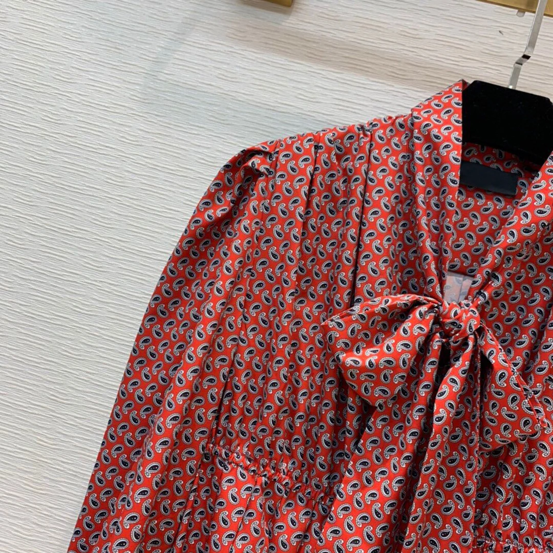 Женское винтажное платье с длинным рукавом повседневное свободное