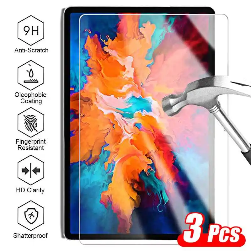 

3 Pcs Tempered Glass Screen Protector For Lenovo Tab P11 Plus Yoga Smart Tablet Glass