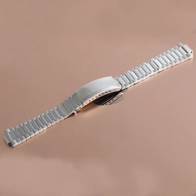 

21mm Silver Brushed 316L Solid Stainless Steel Watch Band Belt Strap Bracelets for Omega