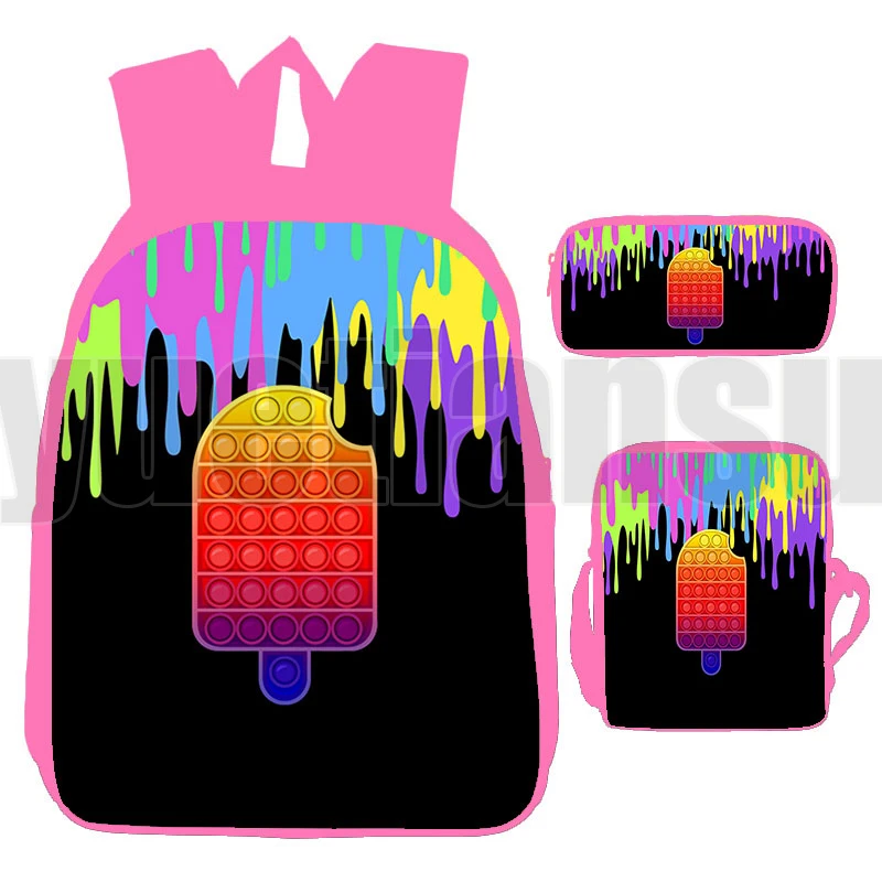 

3 в 1, розовый рюкзак-антистресс для девочек-подростков