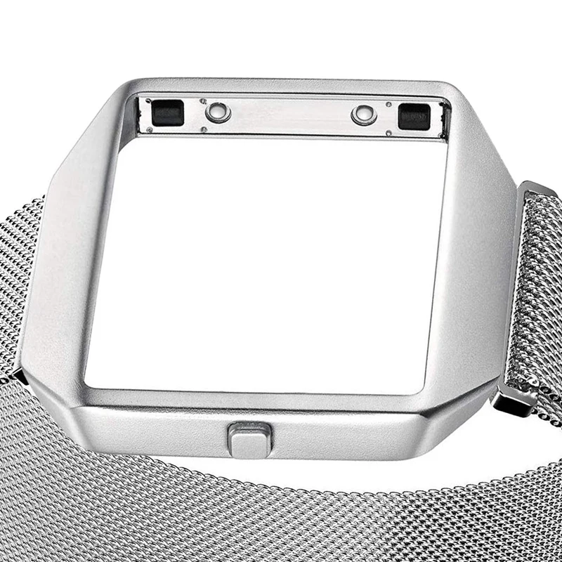 Ремешок для часов Fitbit Blaze Metal Character and Picture Frame Milan Nice ремешок Nizza netic Sucker серебристая