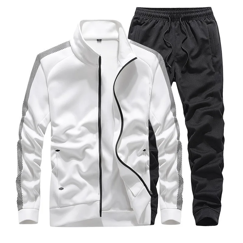 Men'S Sportswear Sets Casual Tracksuit Male Autumn Suits 2 Piece Sweatshirt+Pants Sports Suit Husband Clothing Plus Size 7XL