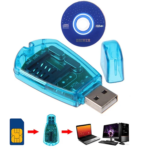 USB Мобильный телефон Стандартный считыватель sim-карт копия Cloner писатель SMS