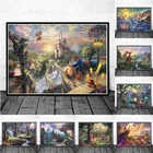 Алмазная живопись сделай сам Disney, наборы для вышивки крестиком Микки Маус, принцессы, Король Лев, мозаика для творчества, домашний декор, подарок