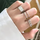 Кольцо Delysia King из трех частей, регулируемое кольцо в стиле хип-хоп