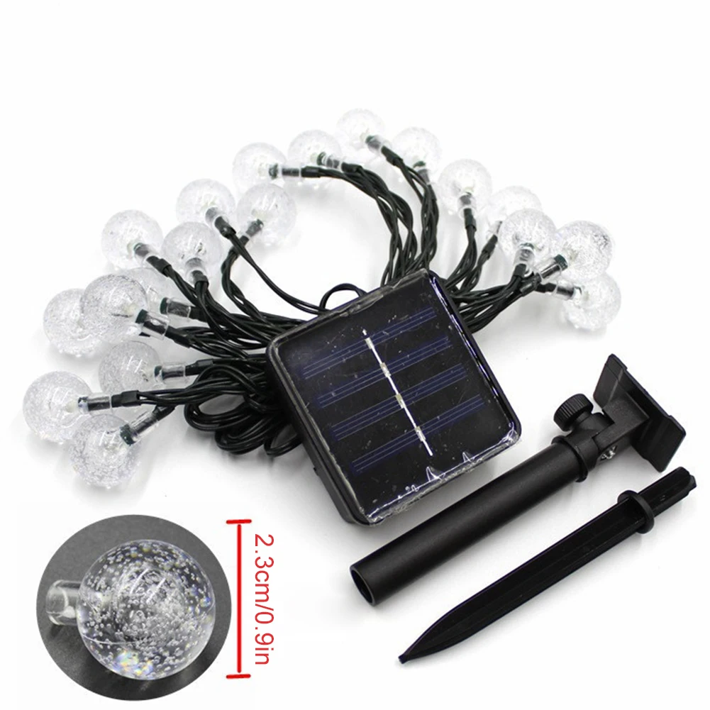 

Crystal Ball NEW 50 LED Solar Lamp Power LED String Fairy Lights Solar Garlands Garden Christmas Decor Auto Sensing For Outdoor