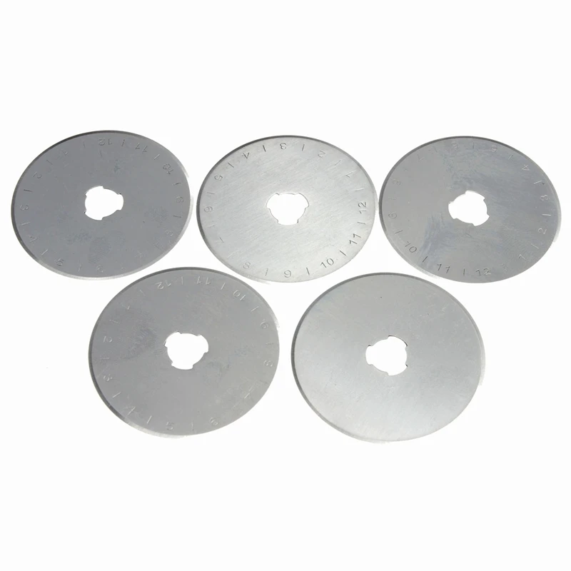 Новый 45 мм роторный резак набор 5 шт. лезвия для ткани Бумага Винил круговой резки
