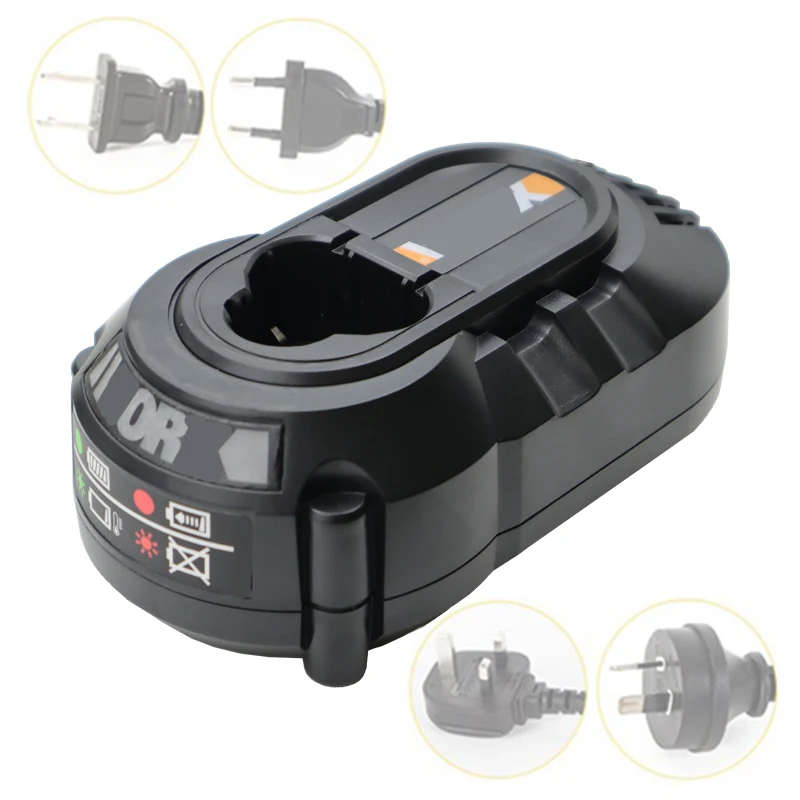 Зарядное устройство WA3846 для литий ионных аккумуляторов Worx 12 В WU128 WU151 WU127 WA3854 WA3855