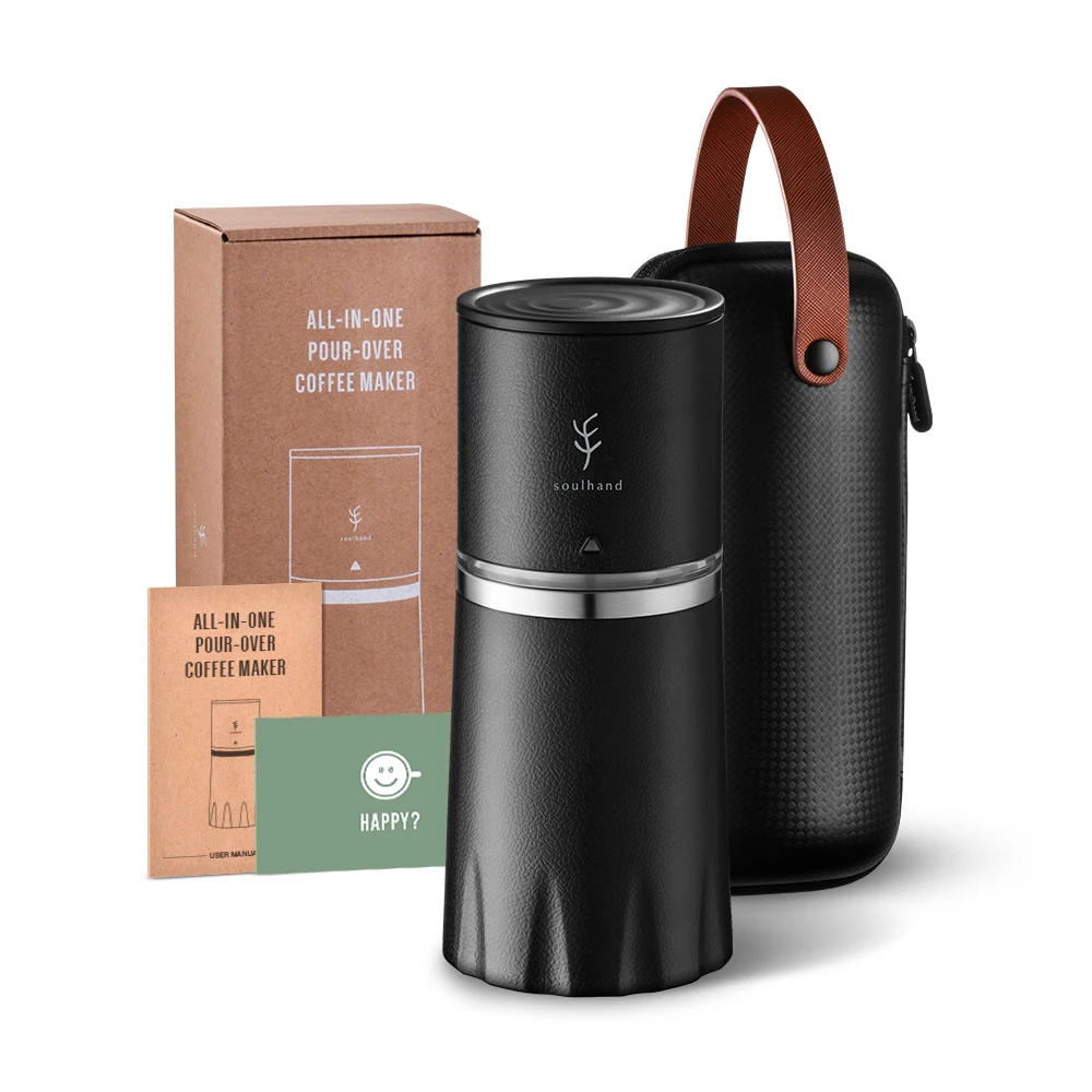 Портативная Кофеварка SOULHAND кружка для путешествий с фильтр измельчителя кофе