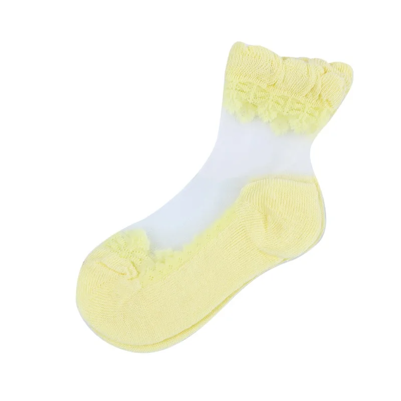 Всесезонные От 0 до 7 лет тонкие носки для маленьких детей однотонные хлопковые