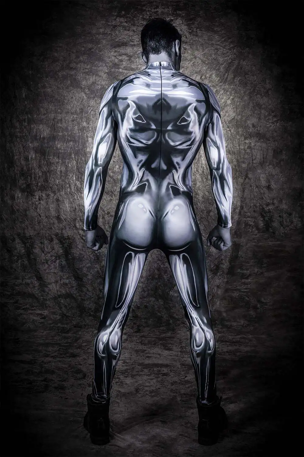 Silver Surfer Cosplay Costume 3D Printed Zentai suit Halloween Catsuit Superhero Bodysuit Adults | Тематическая одежда и