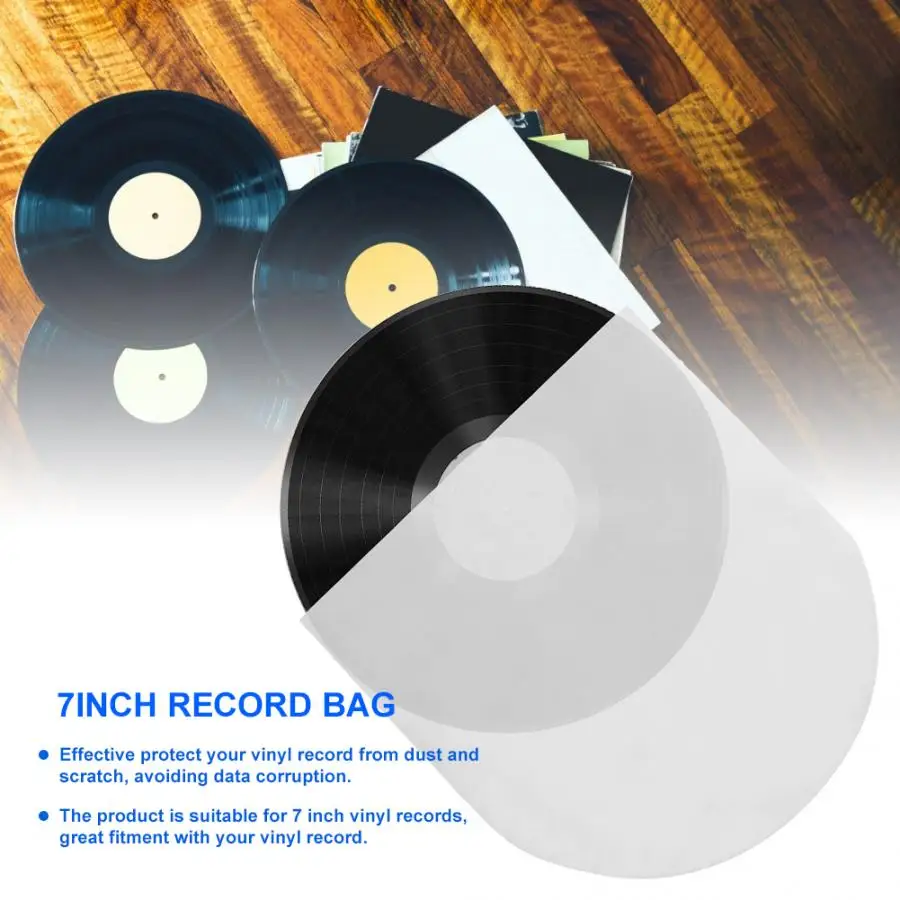 100 шт. 7in Антистатическая виниловая Запись CD проигрыватель износостойкий