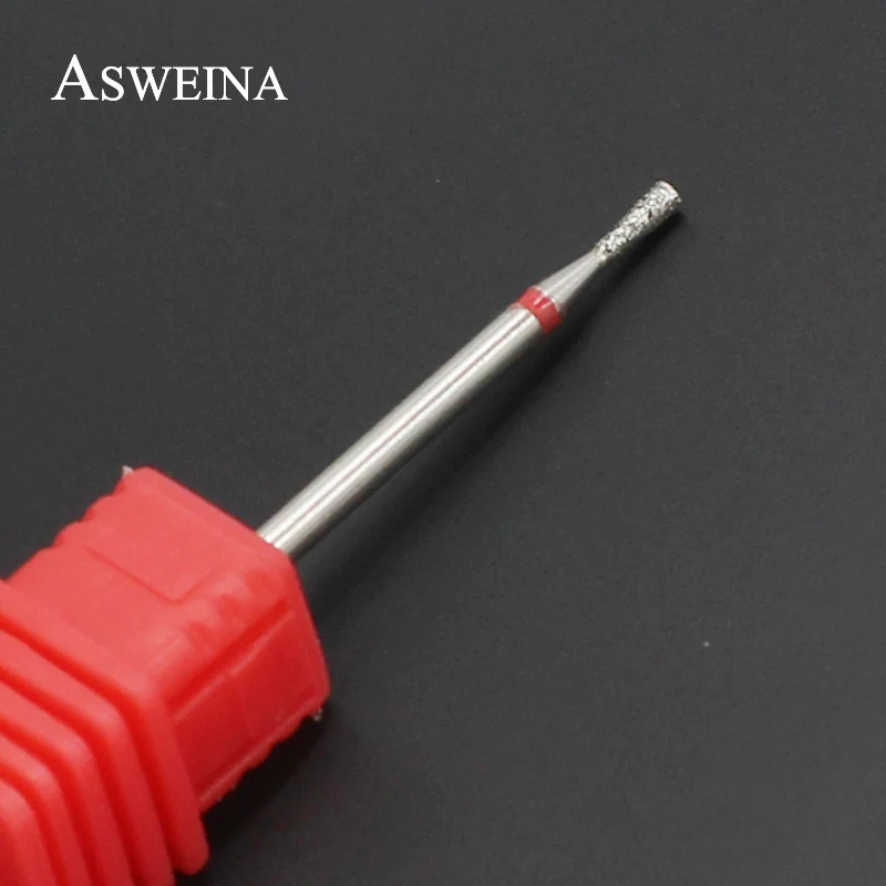 ASWEINA 1 шт. 1,8 мм алмазные сверла для ногтей электрическая маникюрная мельница для резьбы ногтей вращающиеся инструменты для очистки