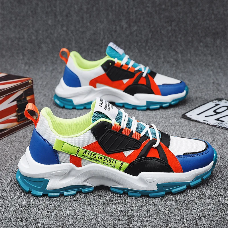 

2021 new fashion outdoor leisure sports men's shoes trendy men's essential fashion outdoor running shoes casual sports shoes