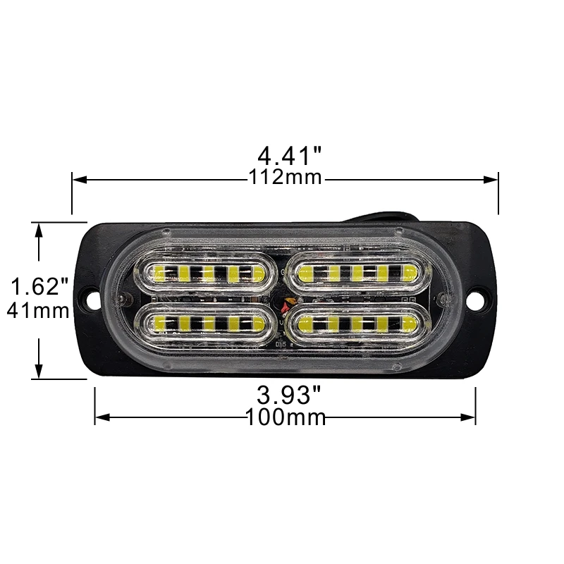 2 шт 12V светодиодный аварийный светильник для автомобиля Предупреждение мигает
