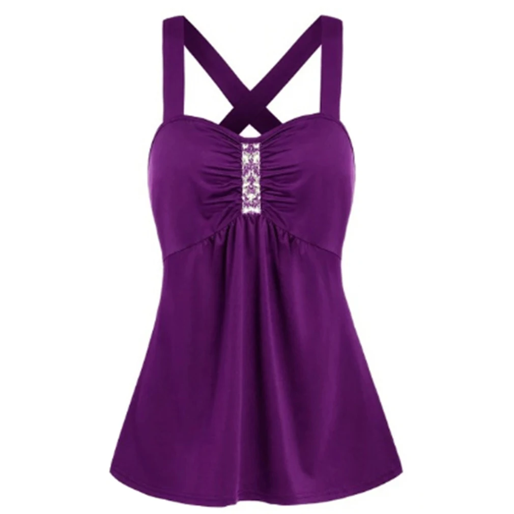 Женский Повседневный жилет Летний сексуальный однотонный винтажный уличный Топ