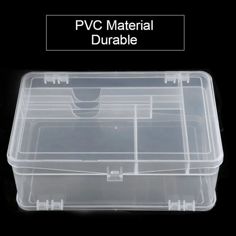 Двухсторонний хранение для принадлежностей дизайна ногтей чехол контейнер