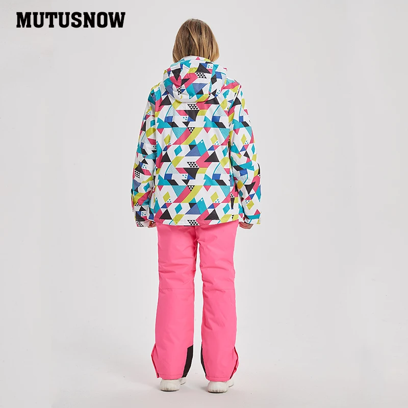 Открытый новый высококачественный брендовый лыжный костюм женский