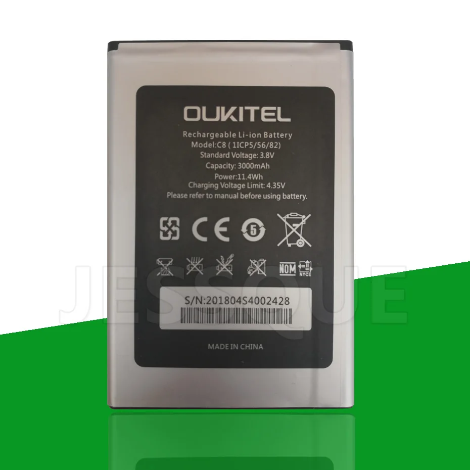 Аккумулятор 4000 мАч для мобильного телефона Oukitel K4000 / 2000 C4 C5 3000 C8 | Мобильные
