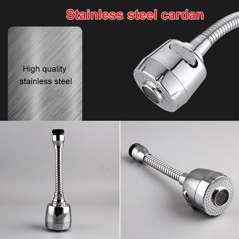Boquilla Flexible de 360 grados, extensor de grifo para fregadero de cocina, ahorro de agua-1