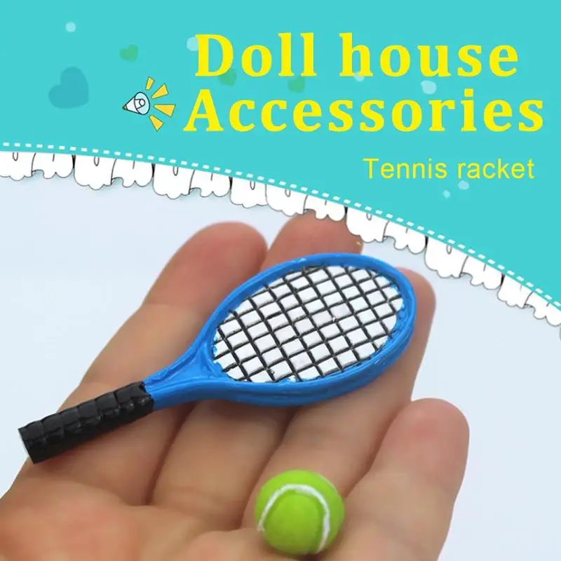 1 * Мини ракетка для тенниса + в масштабе 1:12 миниатюрная модель карманного мини