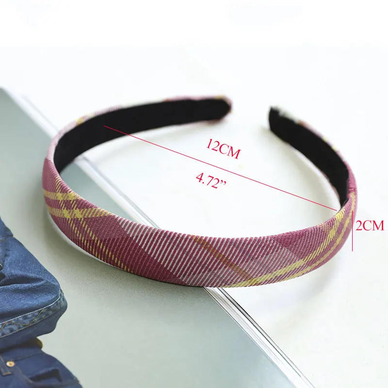 Женская резинка для волос Fashion 2CM в клетку, эластичная, узкая сбоку, аксессуары для волос, ободки для девушек 2020 Новинка.