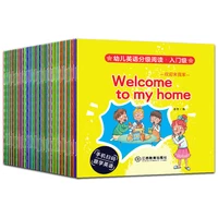 40 booksset picture book children enlightenment bedtime english story book learn words tales series educational reading libros
