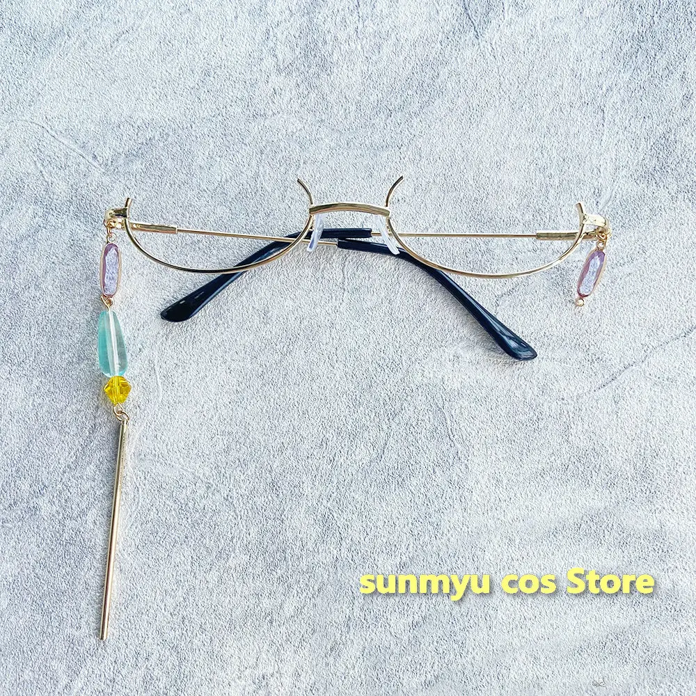 

Game Genshin Impact Baizhu Bai zhu Glasses реквизит для косплея Хэллоуин