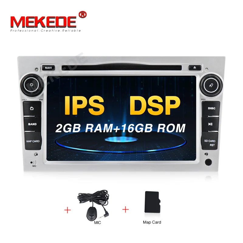 Ips экран 4+ 64G Android 9,0 2 DIN Автомобильный gps-навигатор радио для Opel Vauxhall Astra H G J Vectra Antara Zafira Corsa dvd-плеер - Цвет: 4core 16G silver