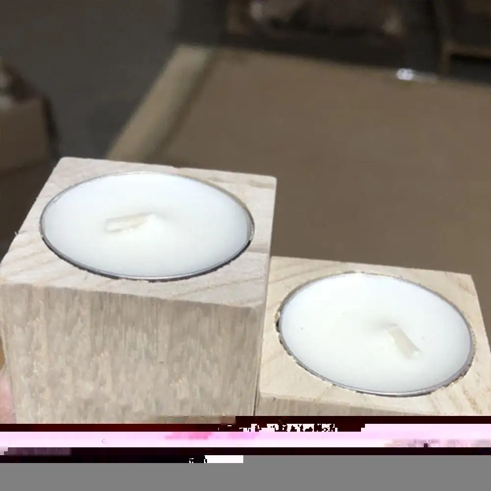 

Wooden Candlestick Heart-shaped Candle Holder Craft Shop Friends Birthday Shelf Decoration Home Kids Art Table Ornament Gif H9O9