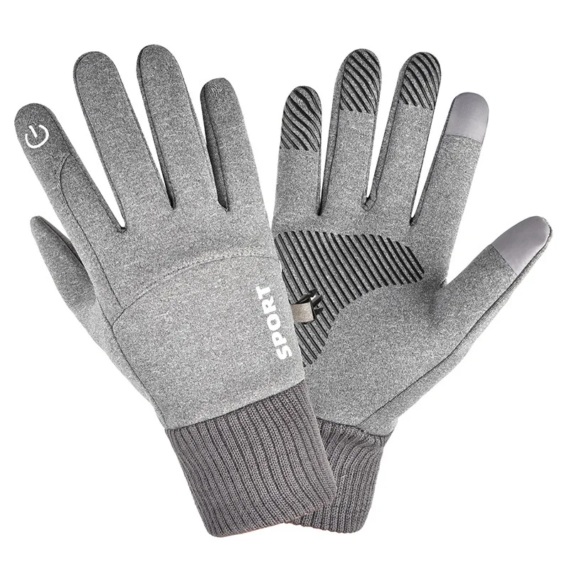 

Men's Winter Warm Autumn Riding Fleece-Lined Thickened Waterproof Touch Screen Gloves