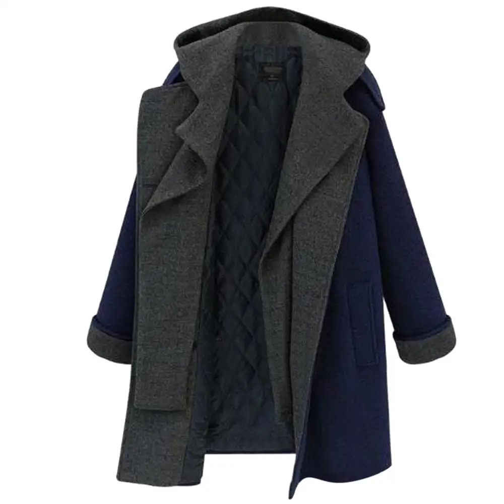 Женское плотное теплое пальто зимние куртки топы двубортное с отложным