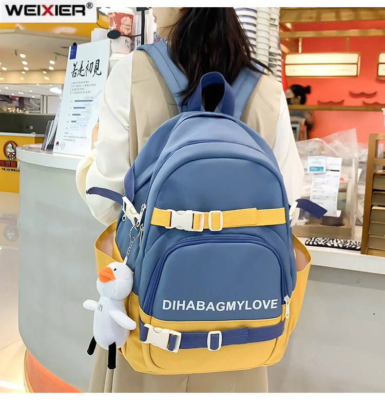 

Large-capacity Backpack Teenage Student Schoolbag Harajuku Ins Japanese Korean Simple Trendy Backpack book bag Женский рюкзак 배낭