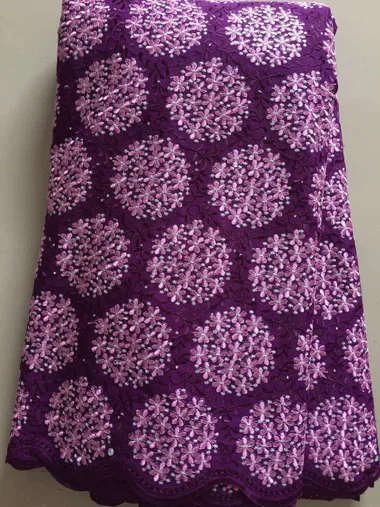 Новейшая нигерийская Африканская Хлопковая кружевная ткань с камнями 2020