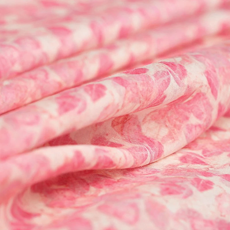 19 летняя Новинка 100% Органическая рмие Роза Цифровая печатная ткань для женщин