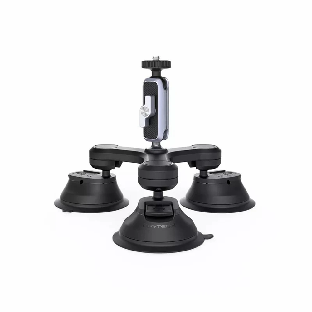 

PGYTECH Triple Cup Three-Arm Camera Suction Mount Car Holder Window Mount for Gopro Hero 9 Insta360 One X2 Pocket 2 Gimbal