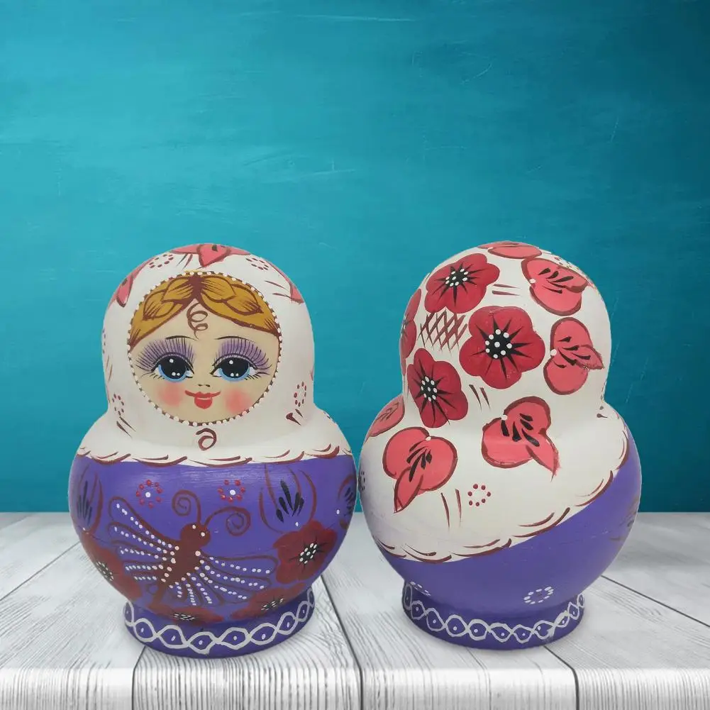 1 Набор Многофункциональная игрушка Matrioska ручная работа фиолетовая бабочка