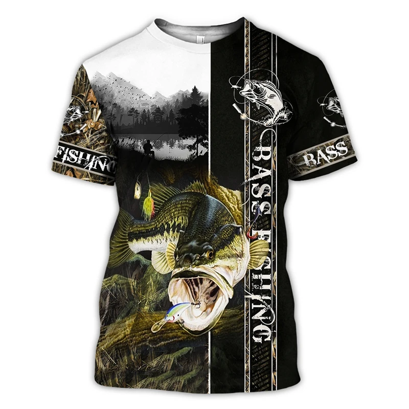 

2021 3D Love Fishing Printed Men T Shirt Harajuku Fashion Short Sleeve Tshirt Summer Streetwear Unisex Tshirt Oversized Tshirts