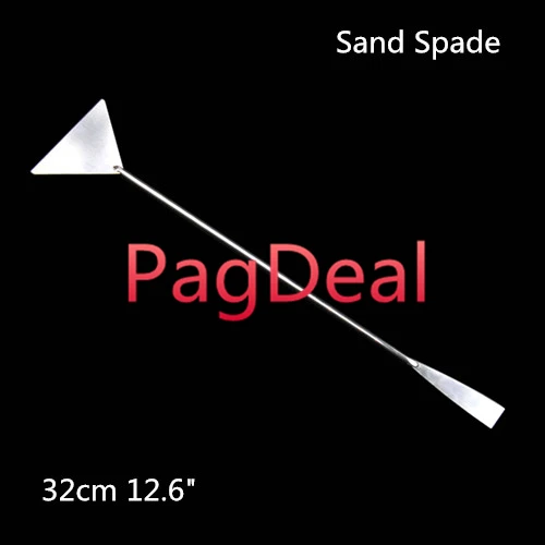 sand spade Аквариумные растения чистым инструментом Нержавеющая сталь прямые кривой пинцет, ножницы песок скребок садок для рыбы Clipper сдвига - Цвет: sand spade