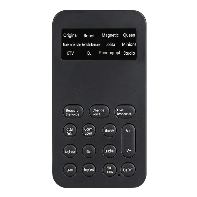 

P8DC Sound Maching Handheld Microphone Voice Changer Sound Effects Machine for Phone