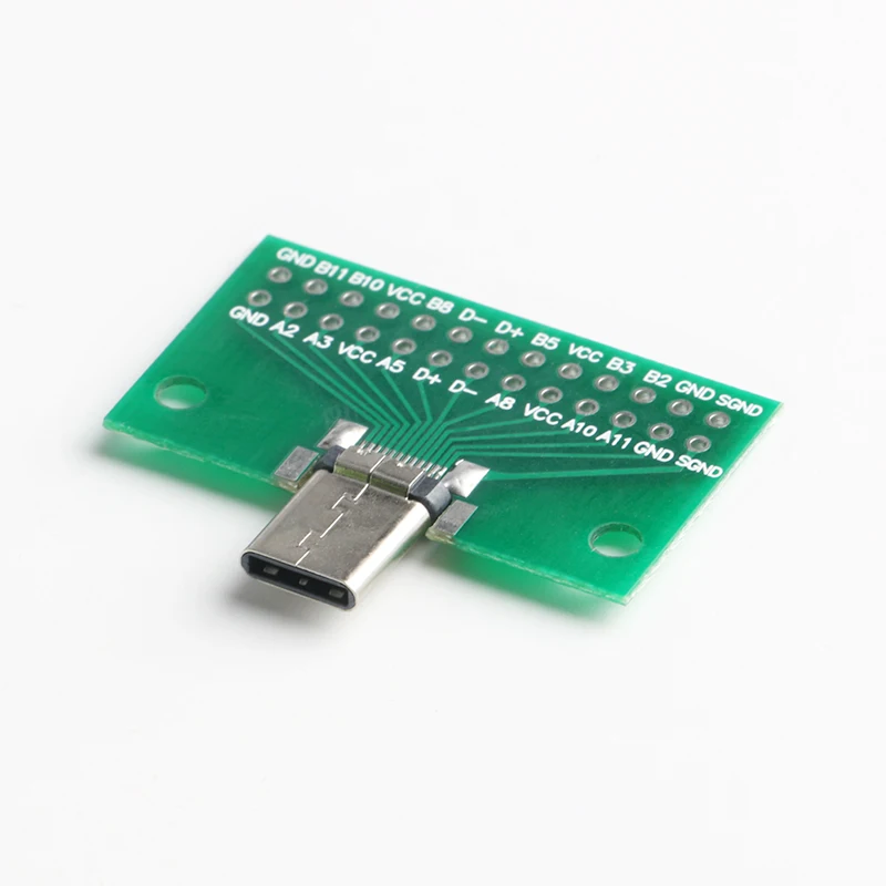Тип C Male к муфтовый стыковочный USB 3 1 Тесты адаптер для печатной платы 24P 2 54 мм
