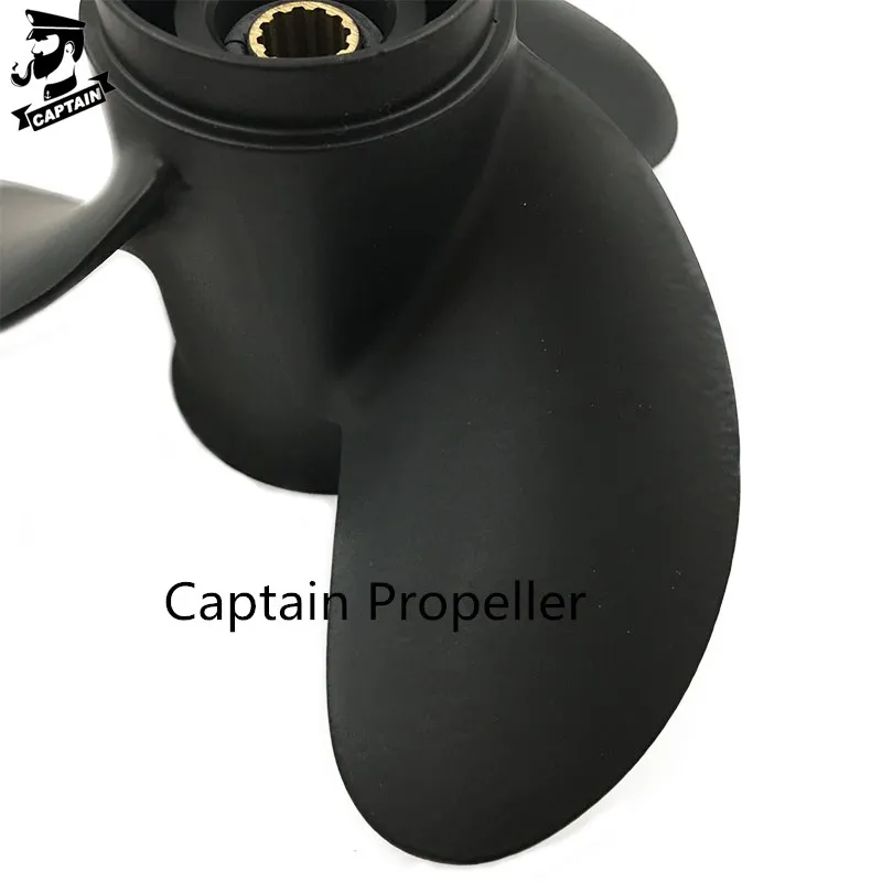 Подвесной Двигатель Captain Propeller 8 9x9 5 Black Max Fit Mercury Mariner Tohatsu 8HP 9.8HP 9.9HP 12 зубьев Spline