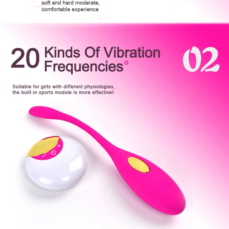 Вибратор-пуля в форме яйца беспроводная с пультом дистанционного управления